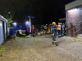 Unwetter Nauheim, Feuerwehr