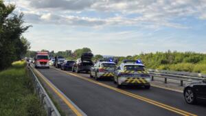 Einsatz auf der b9 bei bodenheim