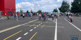 Fahrradtag an der MEWA-Arena | Foto: Polizei Mainz