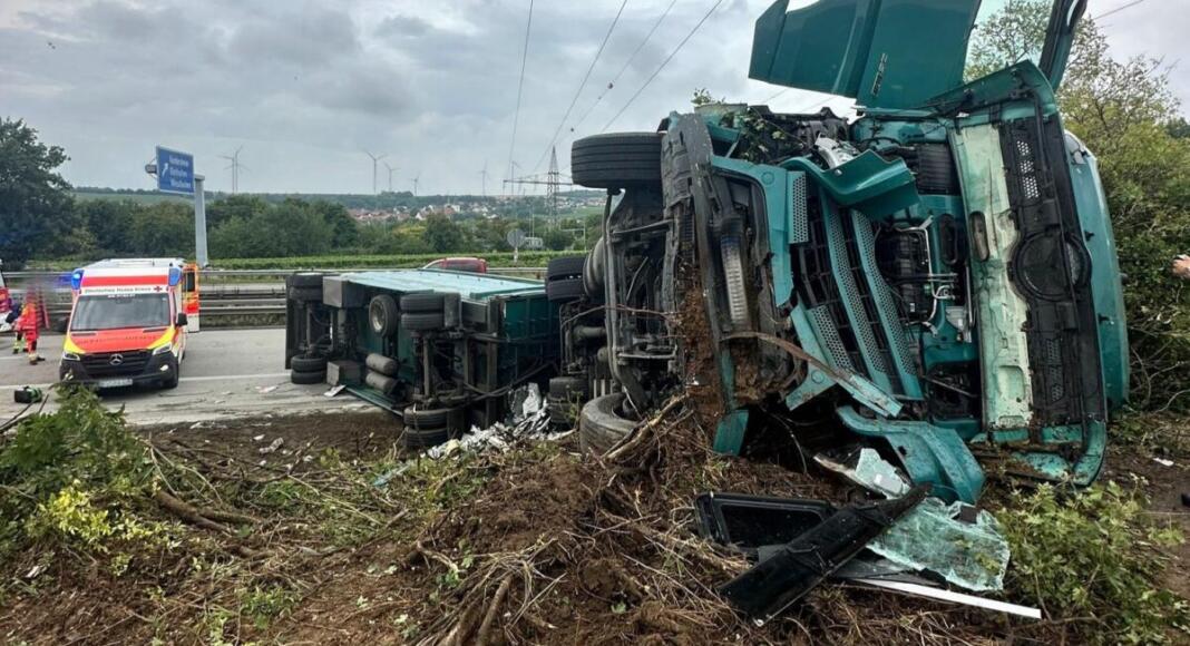 Unfall A61 bei Gundersheim