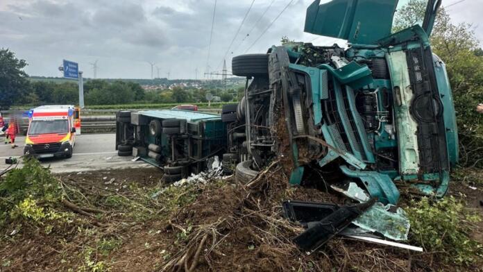 Unfall A61 bei Gundersheim