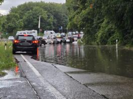 Überschwemmung in Nieder-Olm