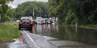 Überschwemmung in Nieder-Olm