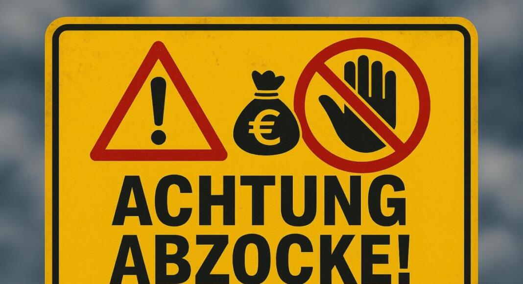 Achtung Abzocke
