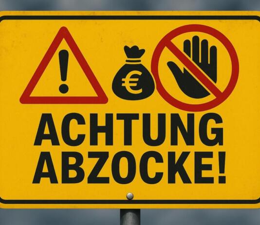 Achtung Abzocke