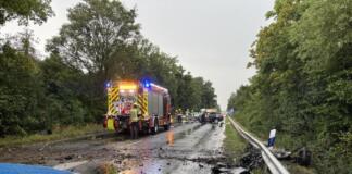 Feuerwehr Worms Unfall L523