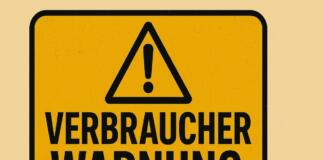 verbraucherwarnung