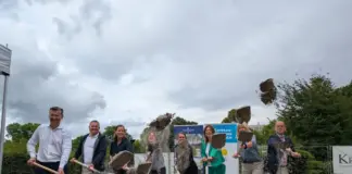 Spatenstich für neuen Wasserspielplatz in der Reisinger-Anlage