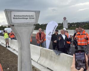 Wiesbaden: fertigstellung der salzbachtalbrücke Salzbachtalbrücke neu