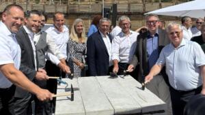 Grundsteinlegung sportpark rheinhöhe in wiesbaden