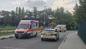 Yamaha-biker durchbricht zaun in ingelheim Unfall ingelheim