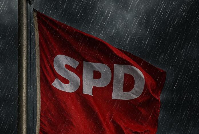 spd fahne regen