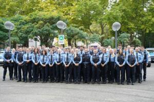 Mainz: polizeivizepräsident begrüßt nachwuchskräfte