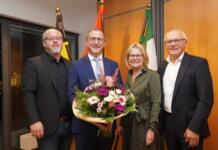 Thomas Barth feierlich als neuer Landrat von Mainz-Bingen eingeführt Kreisvorstand gratuliert neuem Landrat Thomas Barth