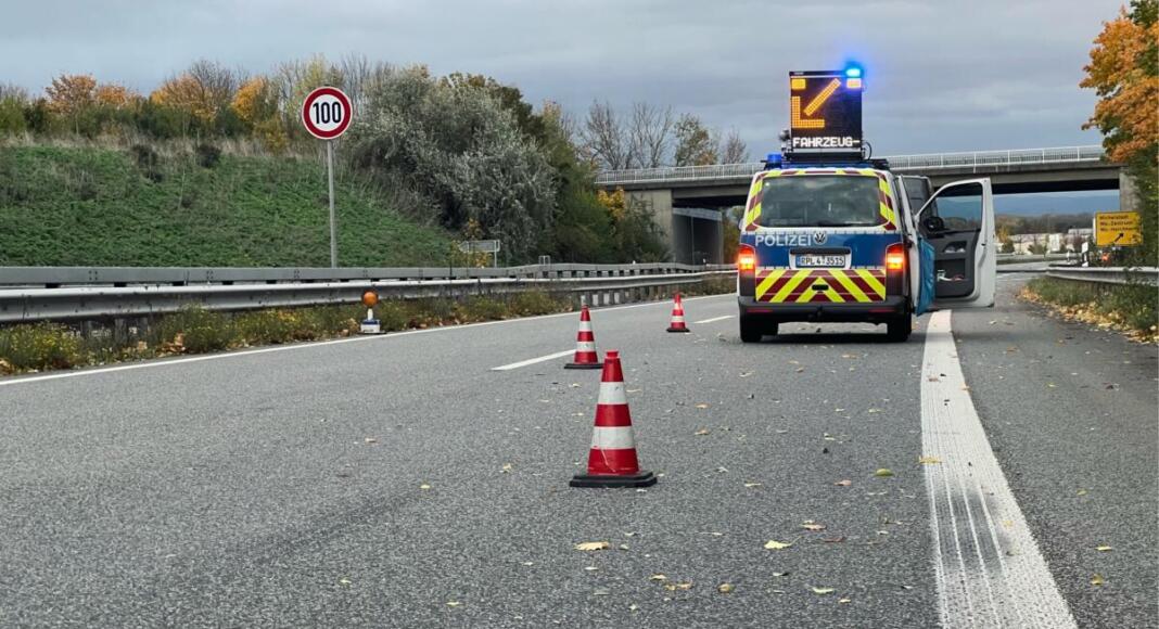 Kontrollstelle der Autobahnpolizei Gau-Bickelheim