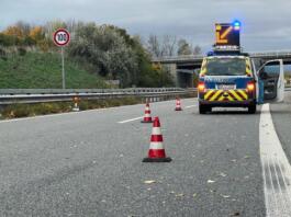 Kontrollstelle der Autobahnpolizei Gau-Bickelheim