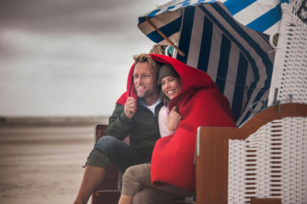 Amrum, Strandkorb, Meer, Urlaub