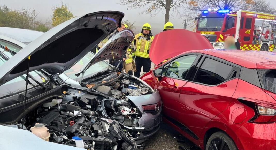 Unfall in Heppenheim | Foto: Feuerwehr Worms