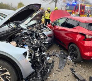Unfall in heppenheim | foto: feuerwehr worms