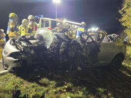 Unfall zwischen Jugenheim - Stadecken-Elsheim | Foto: BYC-News | Thorsten Lüttringhaus