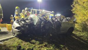 Unfall zwischen jugenheim - stadecken-elsheim | foto: byc-news | thorsten lüttringhaus