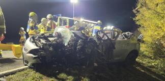 Unfall zwischen Jugenheim - Stadecken-Elsheim | Foto: BYC-News | Thorsten Lüttringhaus