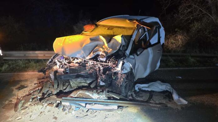 Schwerer Unfall zwischen Dintesheim und Flomborn im Kreis Alzey-Worms | Foto: BYC-News | Thorsten Lüttringhaus