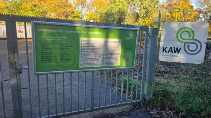 Wertstoffhof Bodenheim | Foto: BYC-News | Thorsten Lüttringhaus