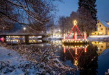 Ein ganzes Dorf wird zur Weihnachtslandschaft