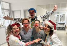 Clowndoktoren besuchen die Diakonie Kliniken Bad Kreuznach Clowndoktoren