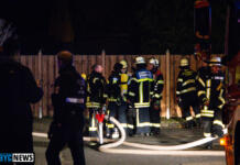 Feuer in Mainz-Weisenau an Heiligabend