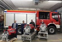 Neue Ausstattung für die Feuerwehr Saulheim Übergabe Tragkraftspritze an die Feuerwehr Saulheim