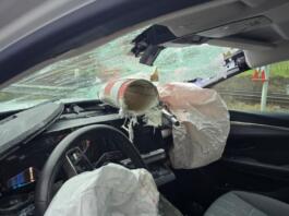 Unfall zwischen Nackenheim und Nierstein