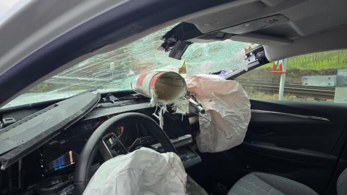 Unfall zwischen Nackenheim und Nierstein