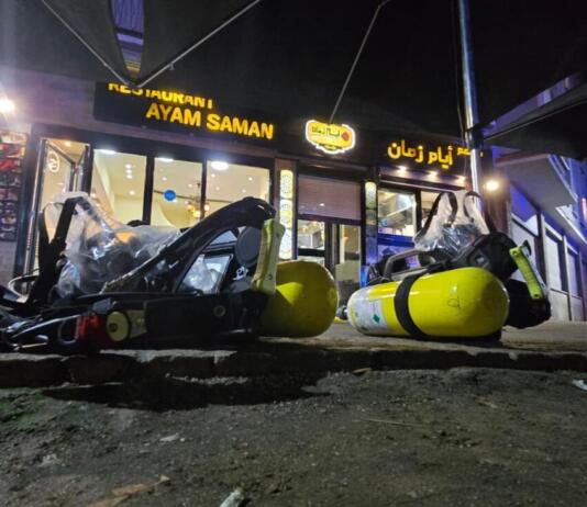 Einsatz der Feuerwehr Mainz im Ayam Saman Restaurant | Foto: BYC-News | Thorsten Lüttringhaus