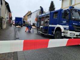 Einsatz in der Gaustraße in Mommenheim