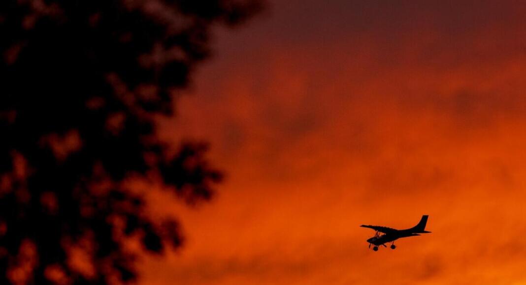 Messflugzeuge über Wiesbaden