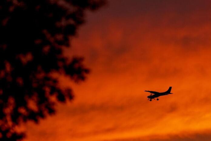Messflugzeuge über Wiesbaden