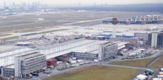 Luftfrachthalle am Flughafen Frankfurt