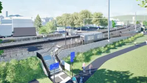 Neuer bahnhof in rüdesheim | quelle: deutsche bahn ag