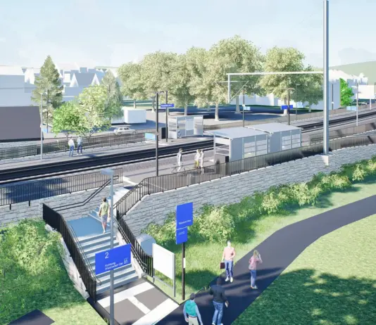 Neuer Bahnhof in Rüdesheim | Quelle: Deutsche Bahn AG