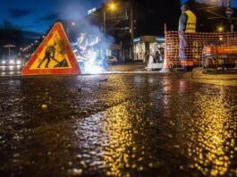 Bauarbeiten in Biebrich