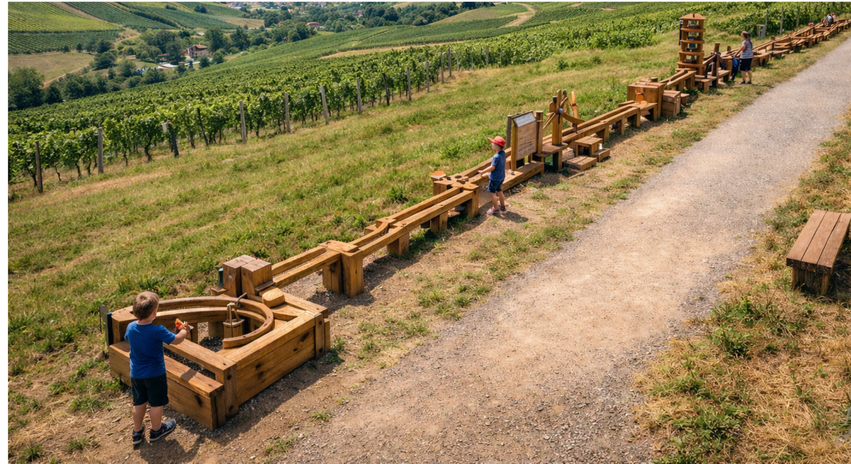Holzkugelbahn in Nierstein