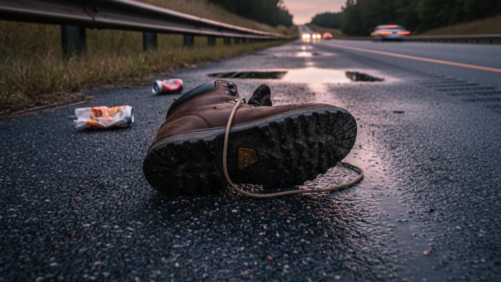 Schuhe auf der A60 Schuhe auf der A60