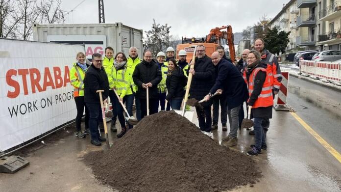 Spatenstich an der B9 in Bingerbrück