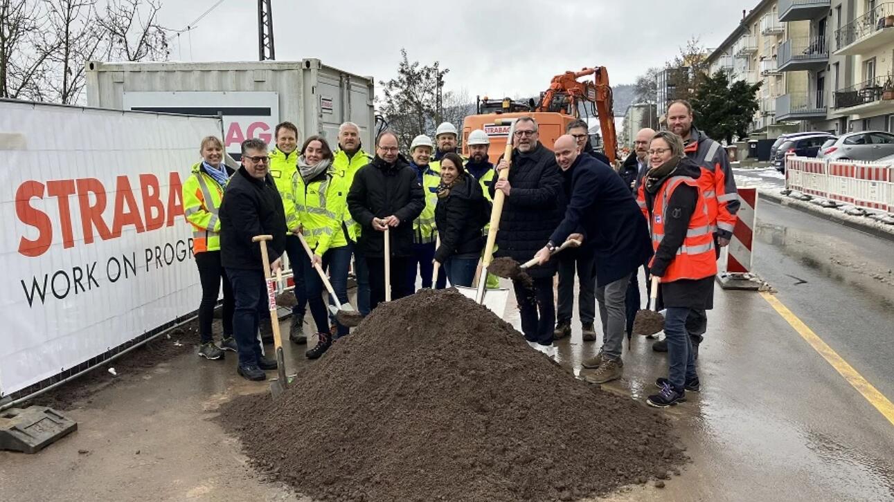 Spatenstich an der B9 in Bingerbrück Spatenstich an der B9 in Bingerbrück