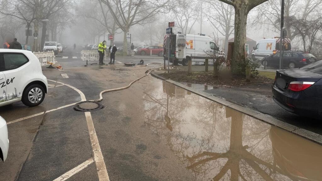 Wasserrohrbruch in mainz | quelle: privat