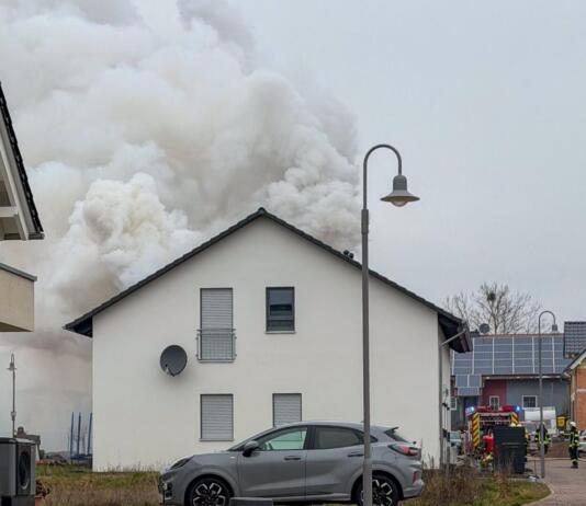 Zimmerbrand in Wintersheim