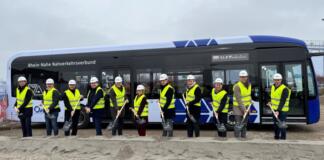 Spatenstich Elektrobus-Betriebshof in Wörrstadt