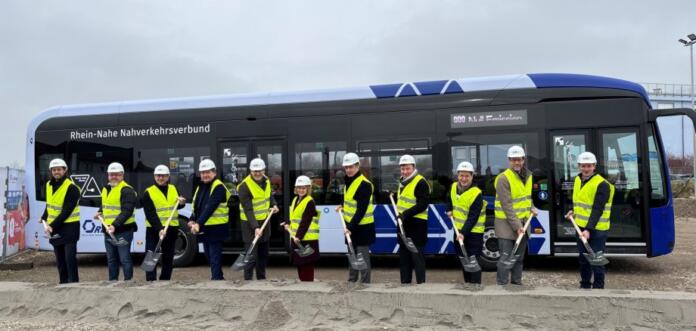 Spatenstich Elektrobus-Betriebshof in Wörrstadt Spatenstich Elektrobus-Betriebshof in Wörrstadt